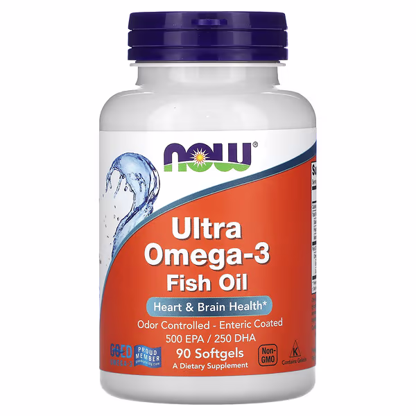 NOW Ultra Omega-3 1000 mg, 90 капс.