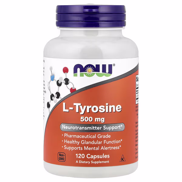 NOW L-Tyrosine 500 mg, 120 капс.