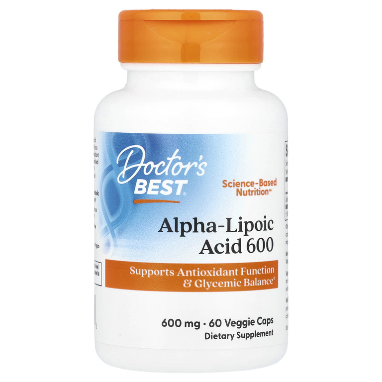 Doctor’s Best Alpha-Lipoic Acid 600 mg, 60 вег. капс.