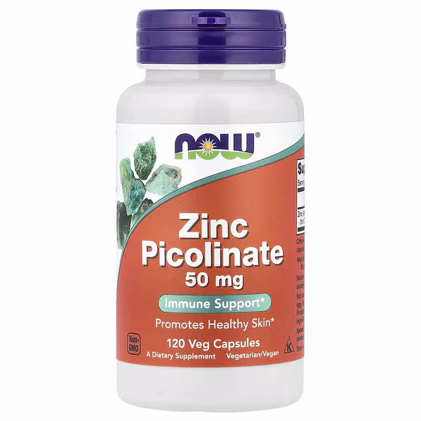 NOW Zinc Picolinate 50 mg, 120 капс.