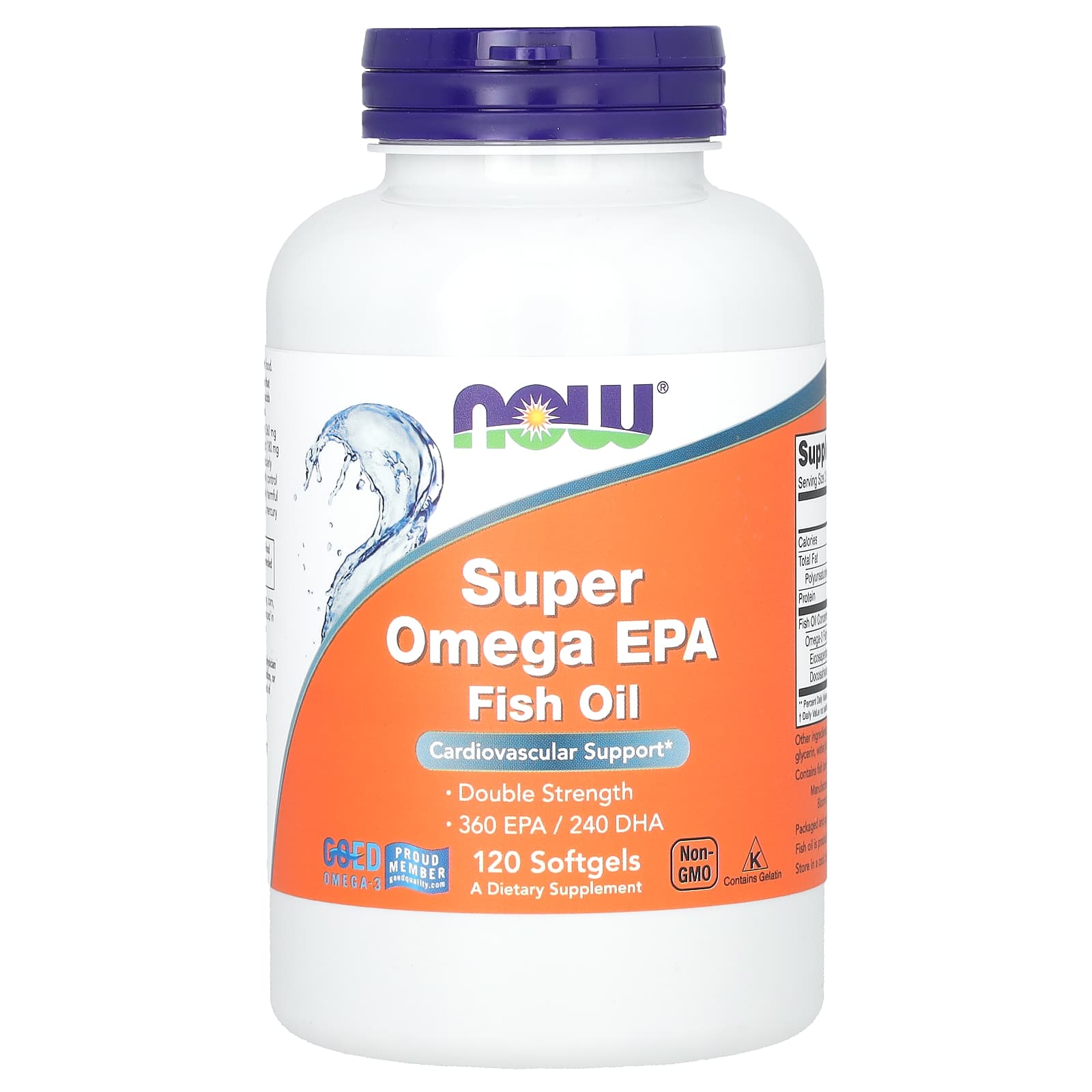 NOW Super Omega EPA 1200 mg (360/240), 120 капс.